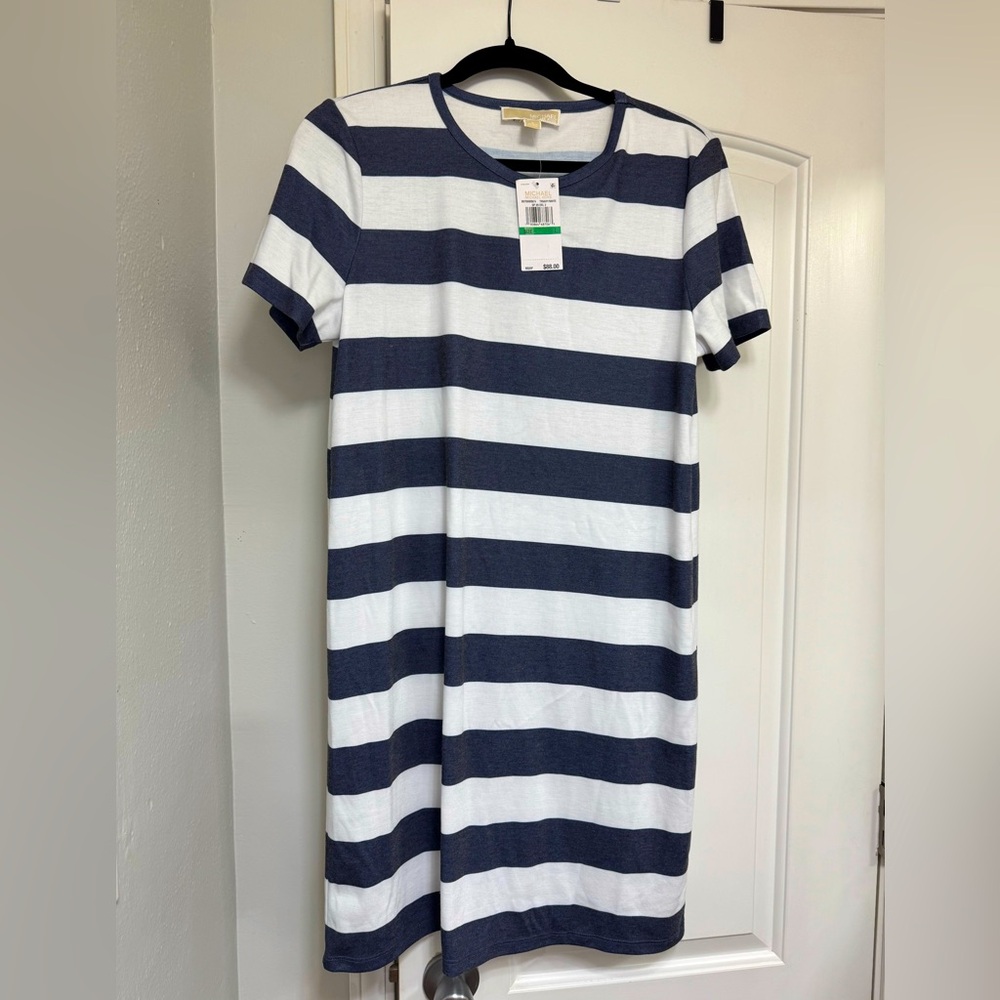 NWT Michael Kors nautical casual viscose blend dress - Picture 4 of 8